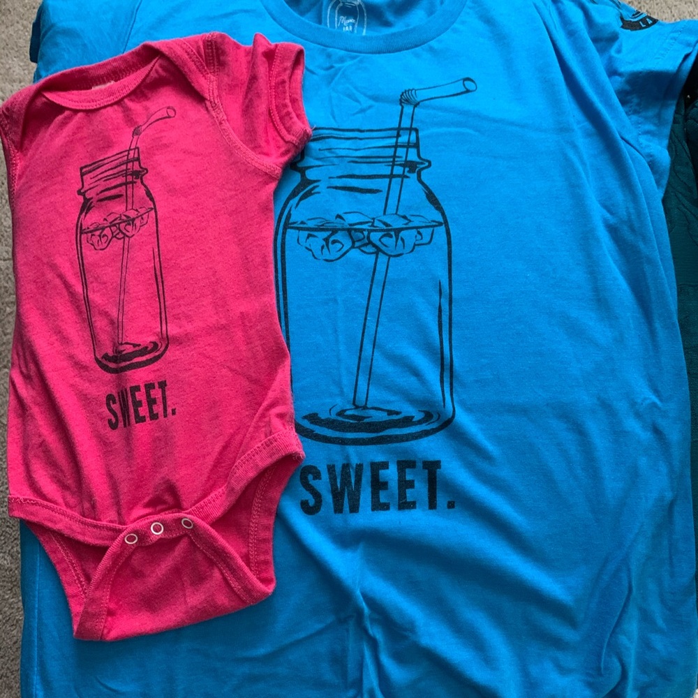 Mommy & Me coordinating tshirt and onesie
